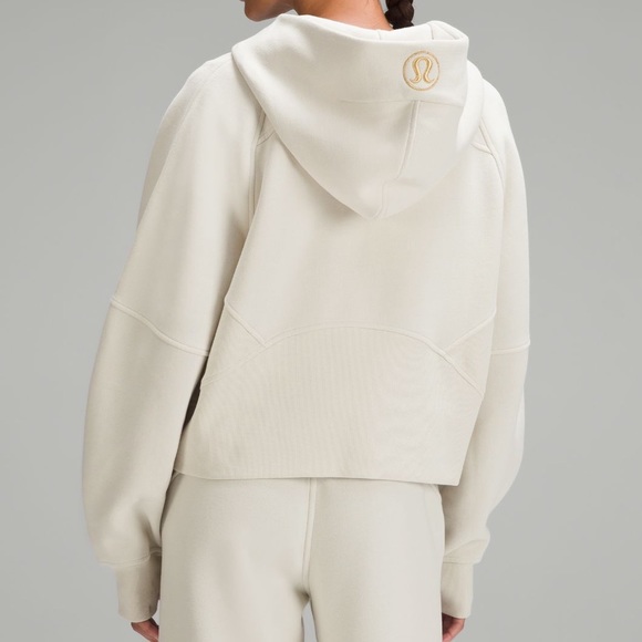 NWT Lululemon Scuba Oversized Half Zip Hoodie *Gold Zip Bone Size XS/S - Picture 8 of 10